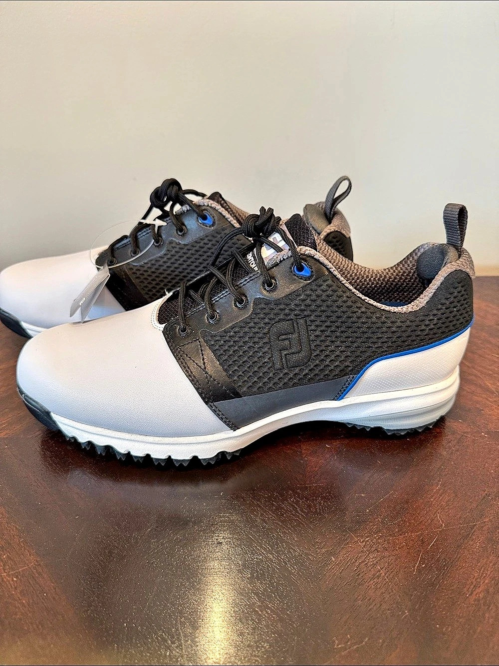 FootJoy Contour Casual Golf Shoes Black & White US 10 M